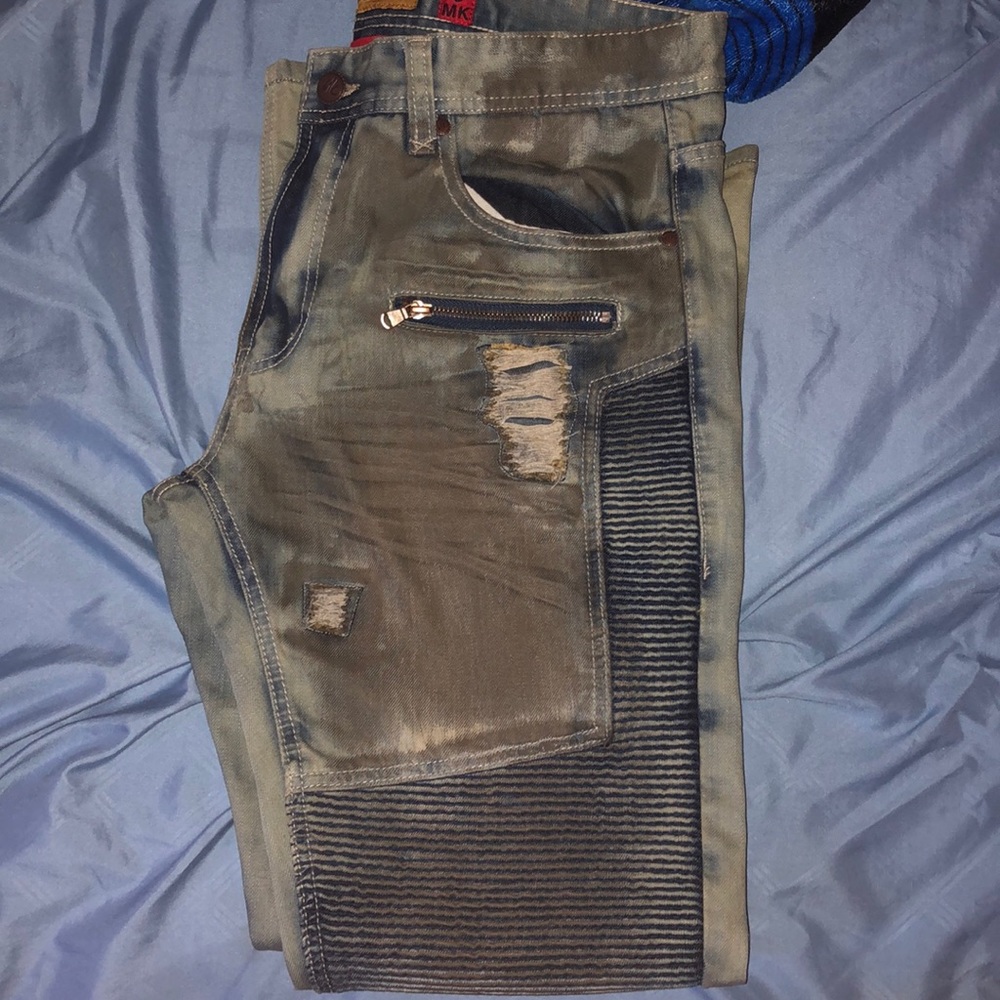 Biker jeans